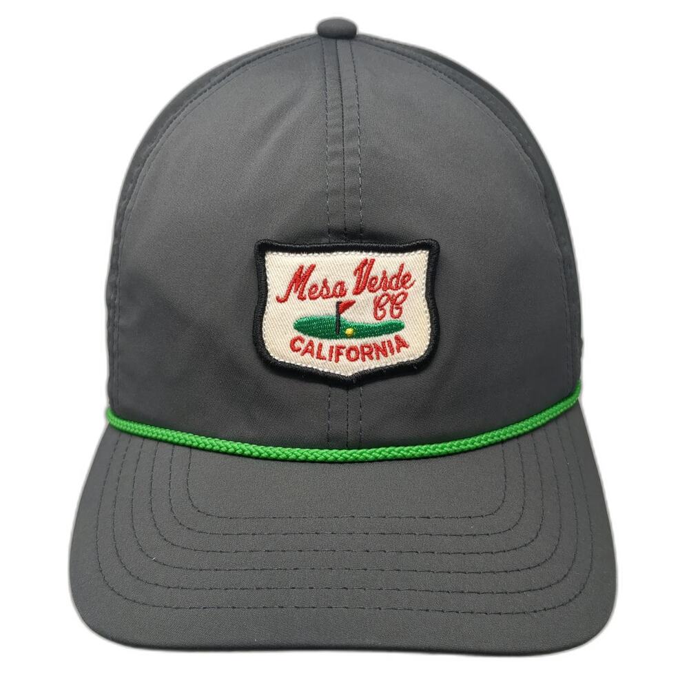 Imperial Snapback Gray One Size Mesa Verde CC California Golf Patch Hat Rope
